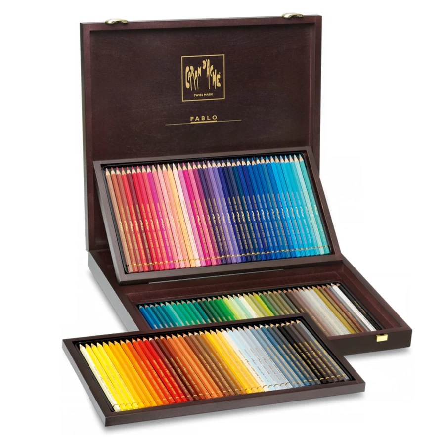Caran d'Ache Pablo 120 Colour Pencils Giftbox - Kleurpotloden
